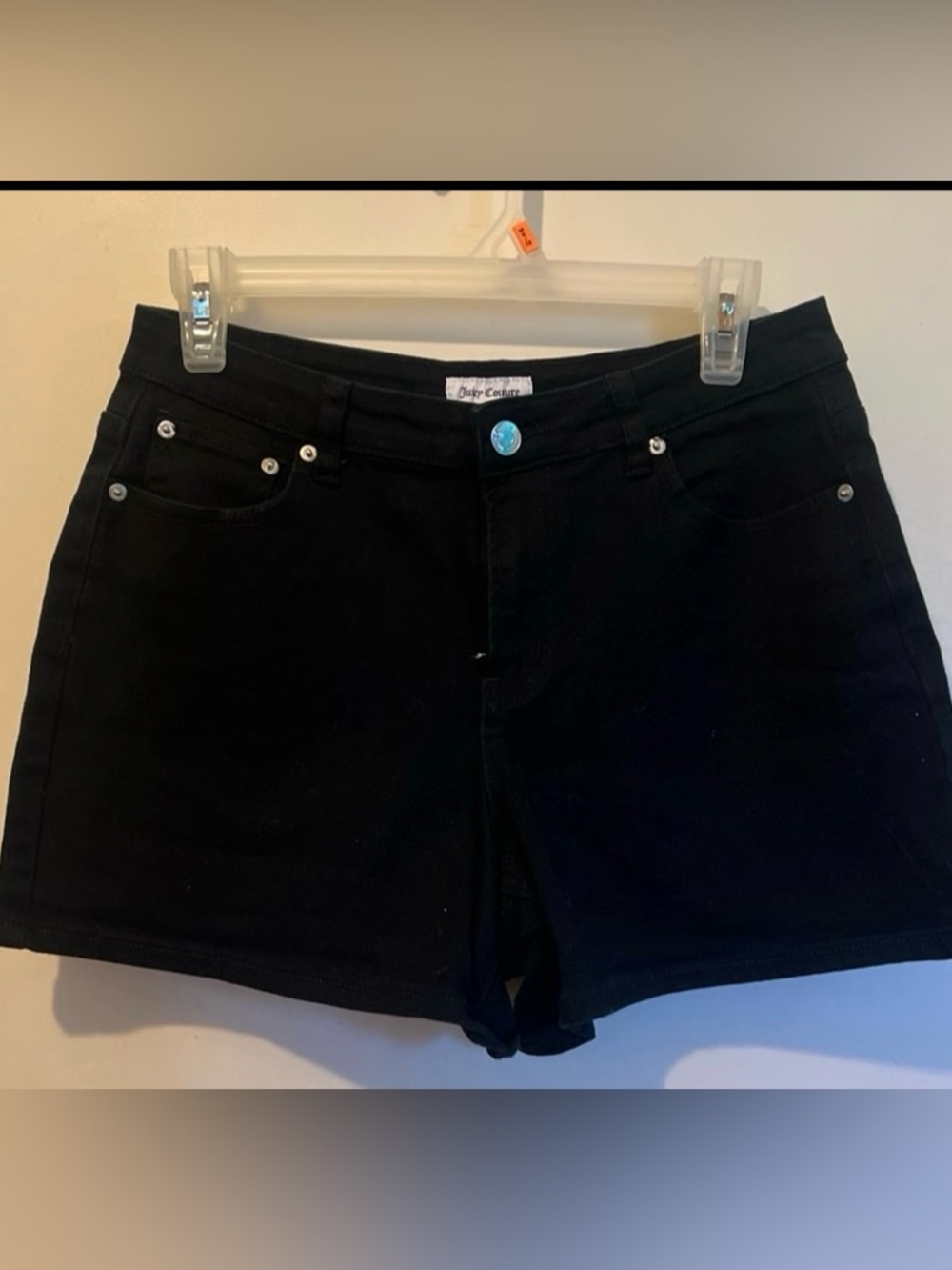 💕❤️juicy couture  Black Women's Denim Shorts 8